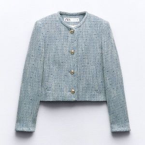 ZARA NEVER WORN HERRINGBONE JACKET